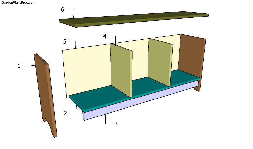 Storage Bench Plans | Free Garden Plans - How to build garden projects