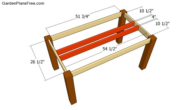 Fitting the frame of the table