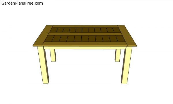 Outdoor Table - side view