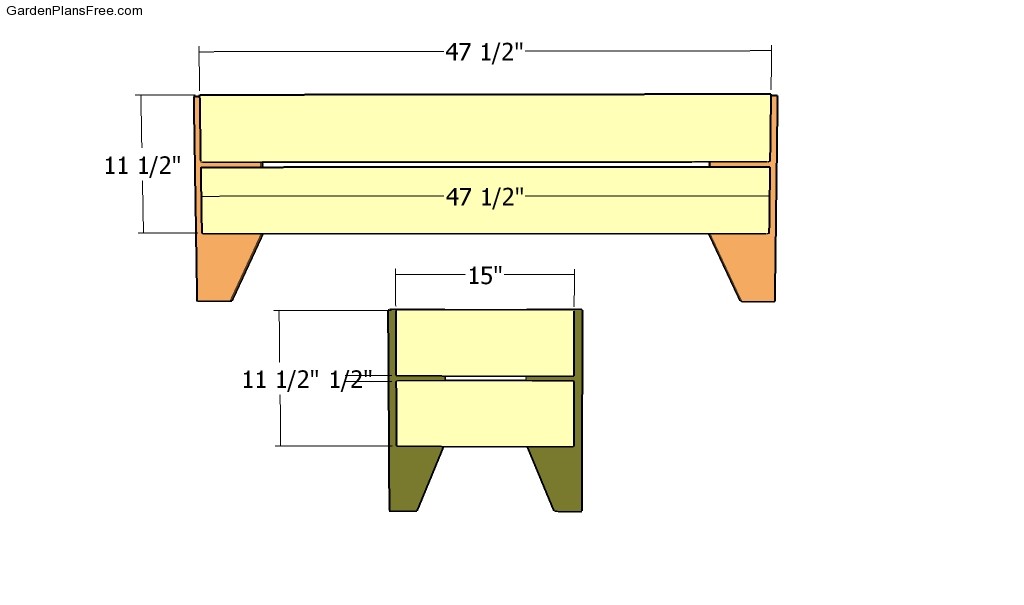 Garden Bench Plans | Free Garden Plans - How to build garden projects