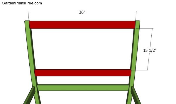 Fitting the back rest frame