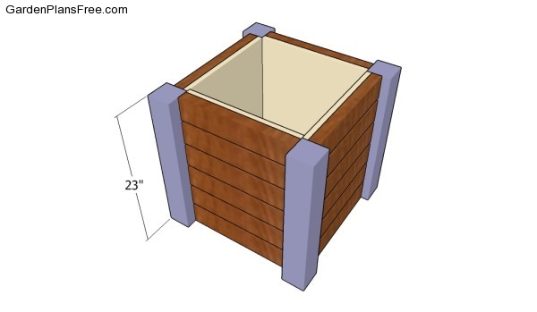 Assembling the planter