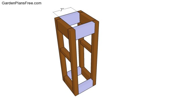 Assembling the planter frame