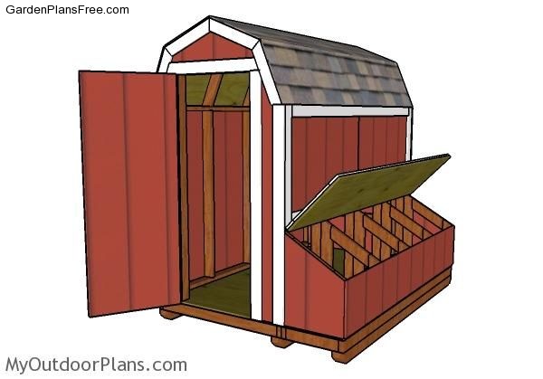 4x8-Gambrel-chicken-coop-plans