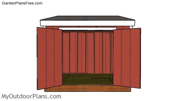 8x10-lean-to-shed-plans-front-view