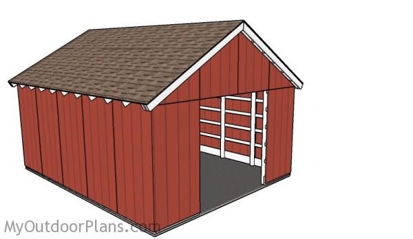 Free-pole-barn-plans