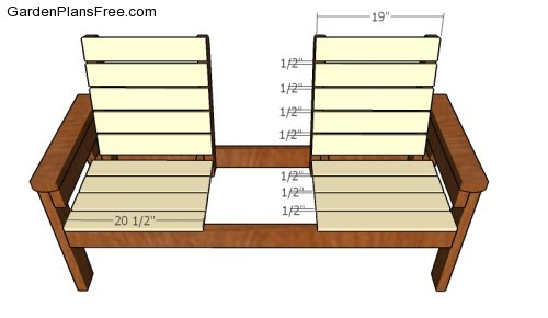 Double Chair Bench Plans | PDF Download | GardenPlansFree