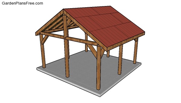 16x16 Pavilion Free Diy Plans Free Garden Plans How To Build Garden Projects 