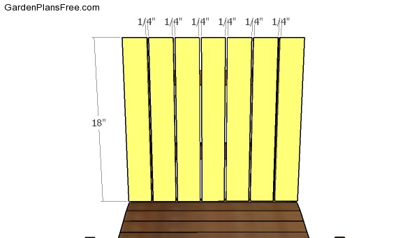 Backrests slats