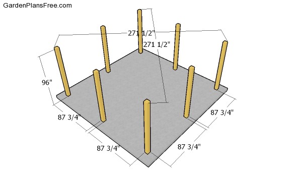 Fitting the 6x6 posts