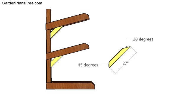 Fitting the diagonal braces