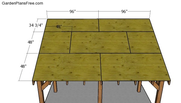 Fitting the roof sheets