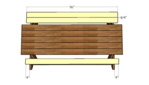 8 foot Picnic Table - Free DIY Plans | Free Garden Plans - How to build ...