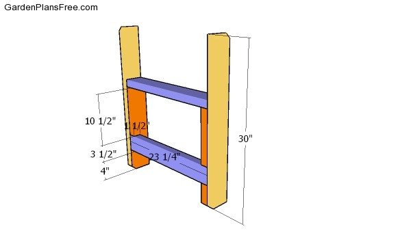 Side Vertical supports