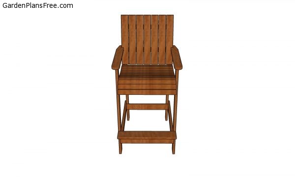 Bar height adirondack chair - diy plans