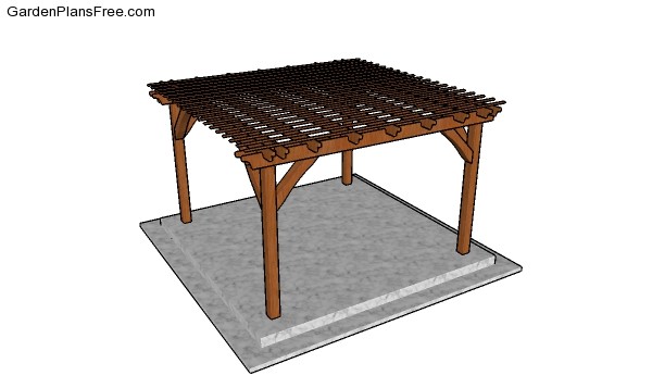 12x12 Pergola Plans GPF