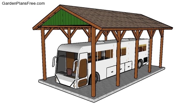 20x40 Rv Carport Plans Free Pdf, How To Build Rv Garage