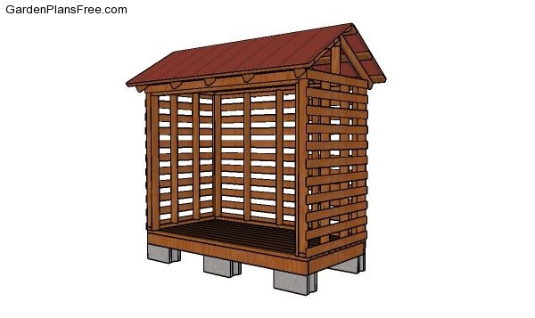 4x8 Firewood Shed Plans | Free Garden Plans - How to build 
