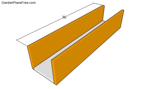 Assembling the planter box