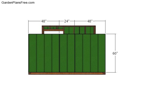 Back wall siding panels