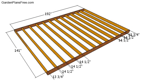 12x16 Shed Plans - DIY Gable Shed | Free Garden Plans - How to build ...