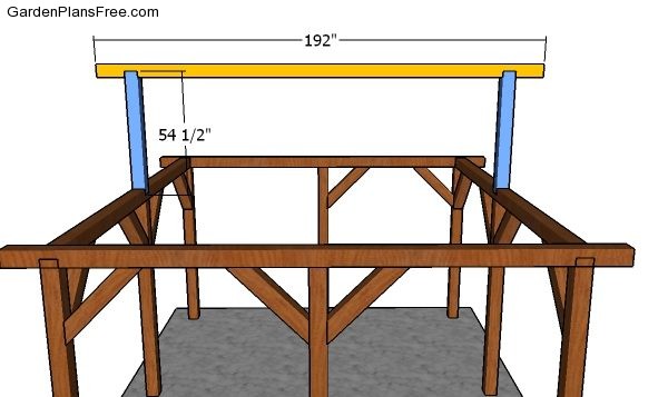 Fitting the ridge beam