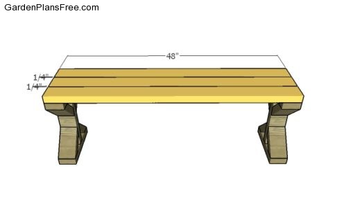 2x4 Bench Seat Plans | Free Garden Plans - How to build garden projects