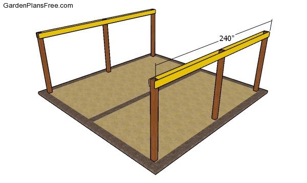 Fitting the support beams