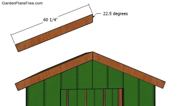 Front and back roof trims