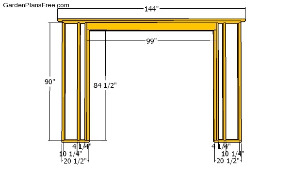 Front wall frame