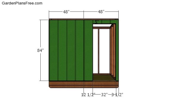 Front wall siding sheets