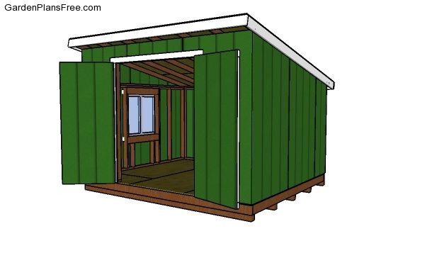 10x12 lean to shed roof plans myoutdoorplans free