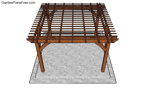 12x12 Pergola Plans - Free Online - PDF Download