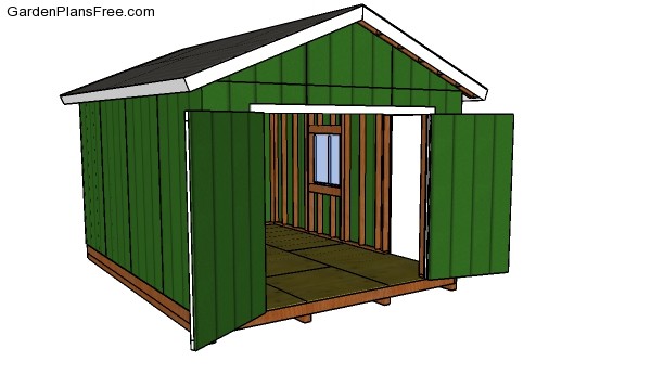 12x16 Shed Plans - DIY Gable Shed | Free Garden Plans - How to build ...