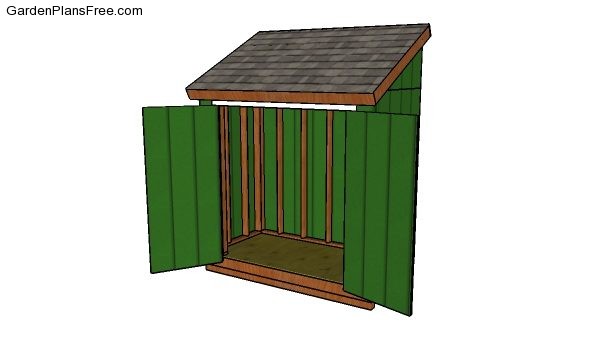 How to build a 4x8 lean to shed