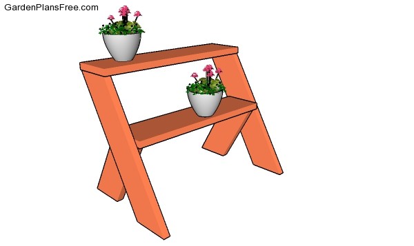 Two tier plant stand plans