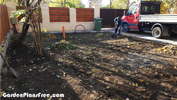 Cleaning-the-soil-for-grass-seeding