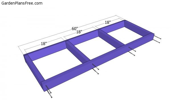 Assembling the frame of the seat