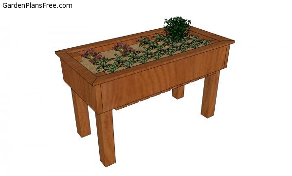 Easy elevated planter box plans GPF