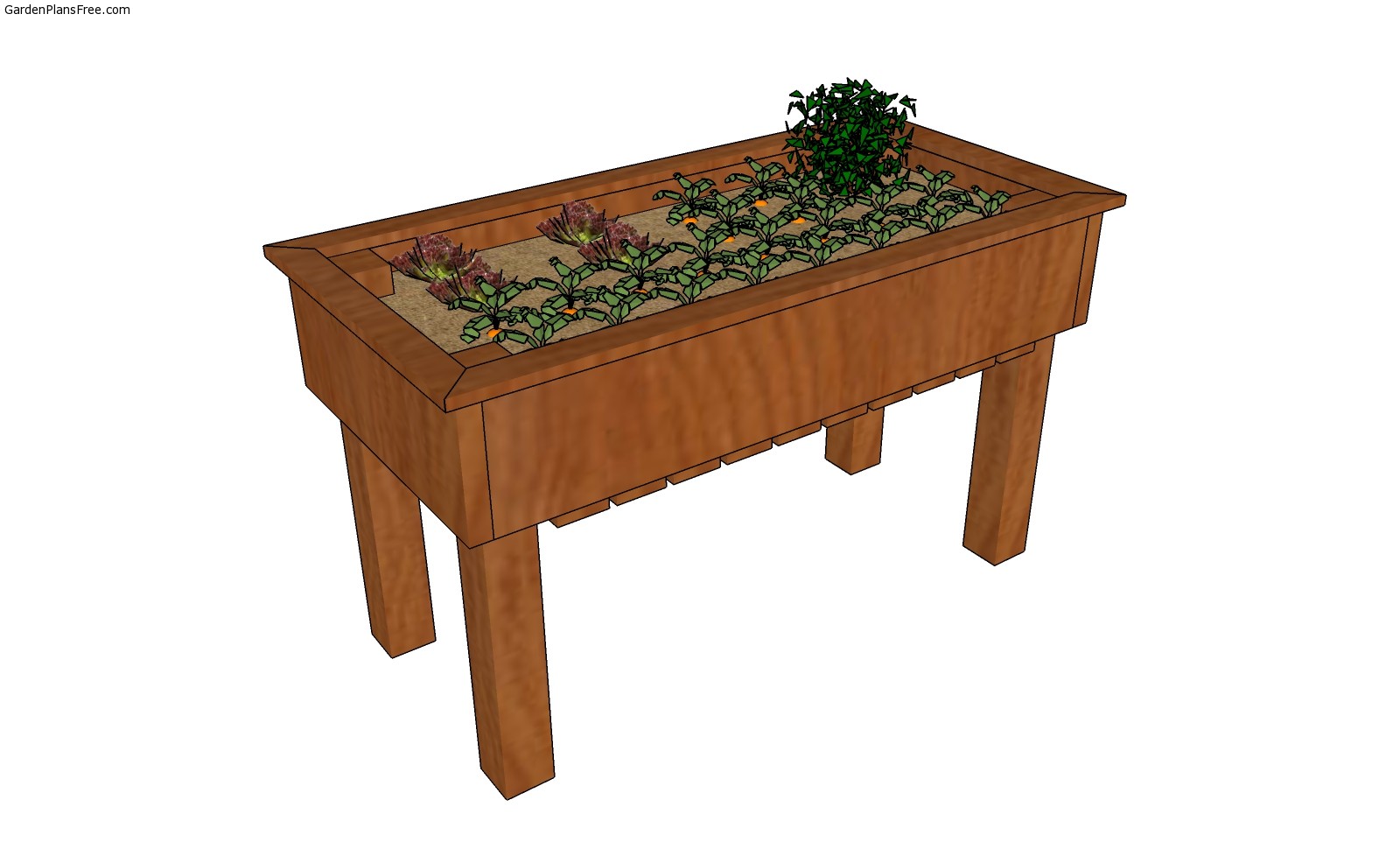 Easy elevated planter box plans GPF