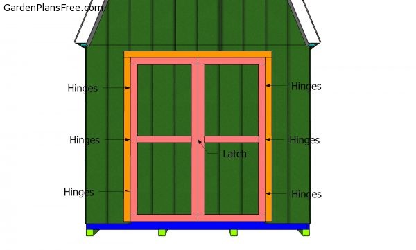 Fitting the double doors