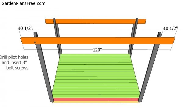 Fitting the support beams