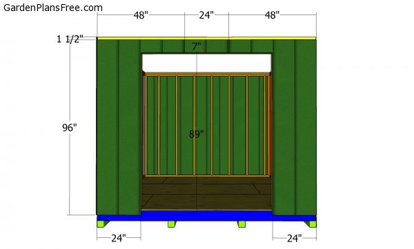 Front wall panels - 10x12 barn