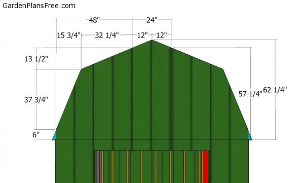 Gambrel end panels