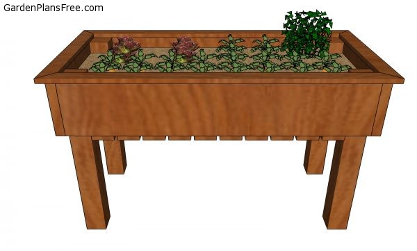 How to build an easy waist high planter