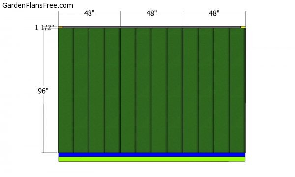 Plain side wall panels