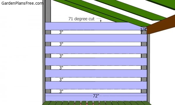 Side walls slats