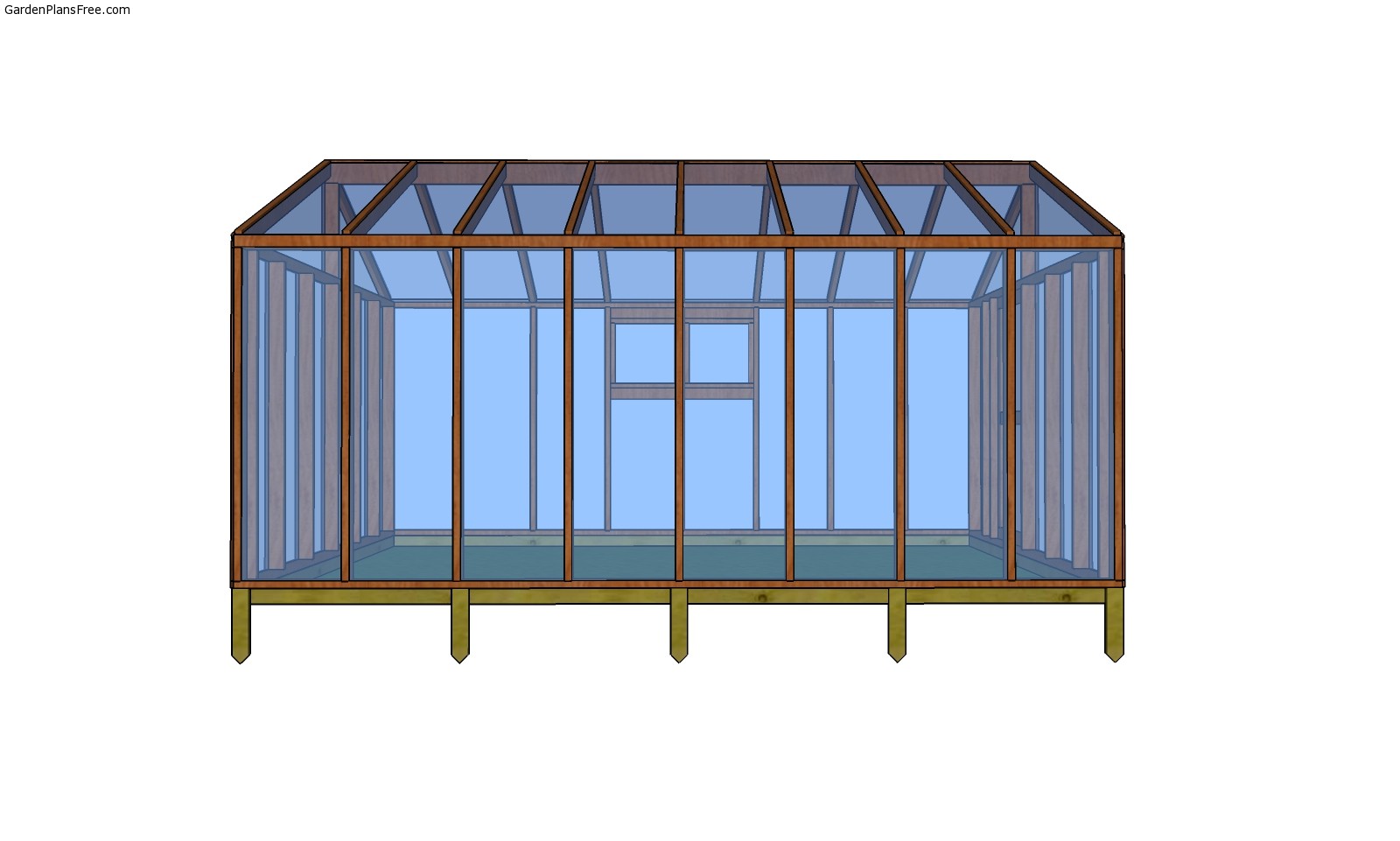 12x16 Gable Greenhouse - Free DIY Plans | Free Garden Plans - How To ...