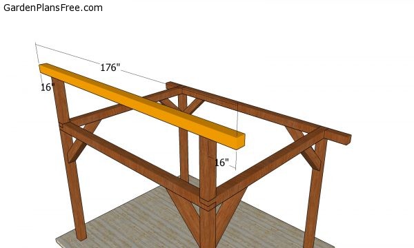 Fitting the ridge beam