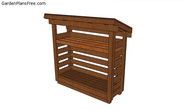 Simple half cord firewood shed plans